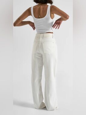 All Things Golden THE HIGH RISE DENIM STRAIGHT LEG JEAN XL NWT $170